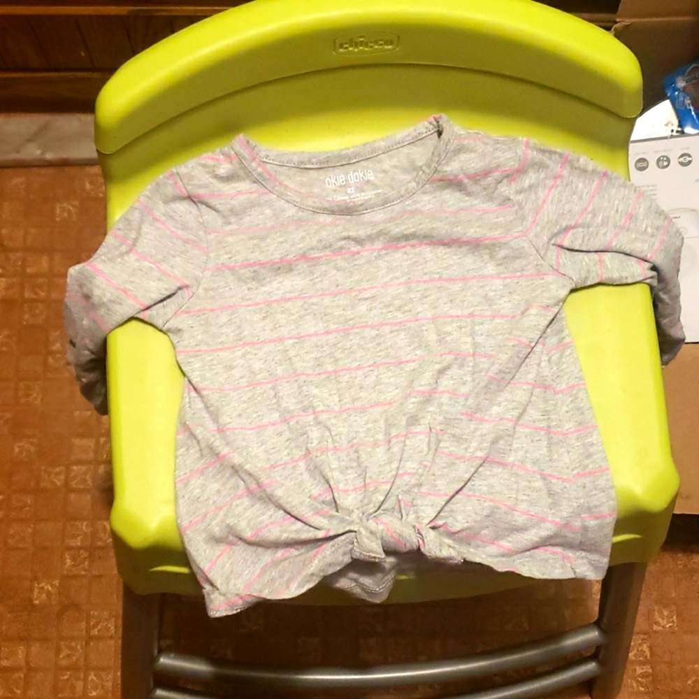 Girls long-sleeved striped tshirt